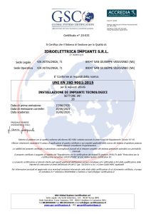 Certificazione di Idroelettrica Impianti | Impianti elettrici e idraulici